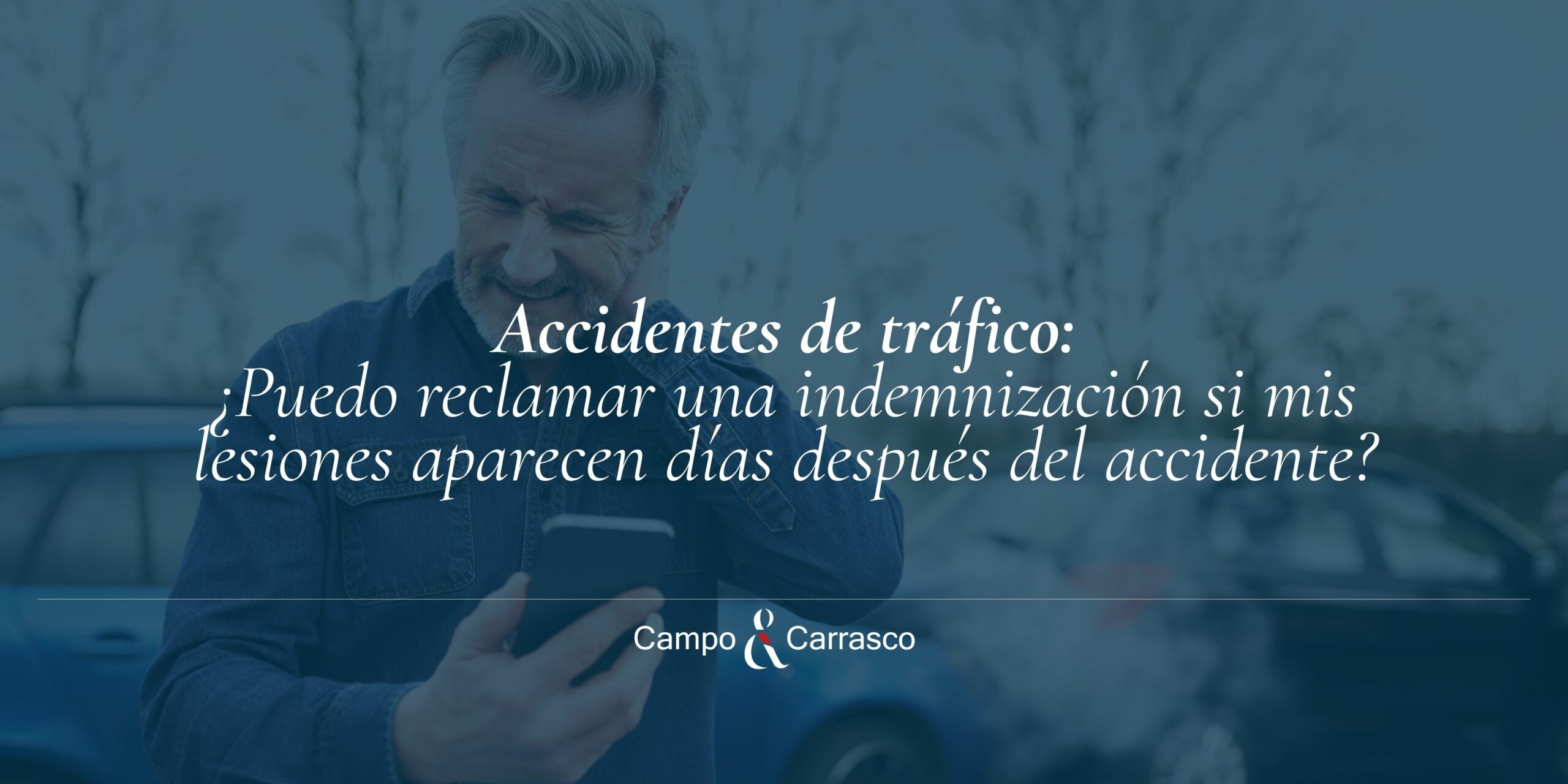 ¿Puedo reclamar una indemnización si mis lesiones aparecen días después del accidente?